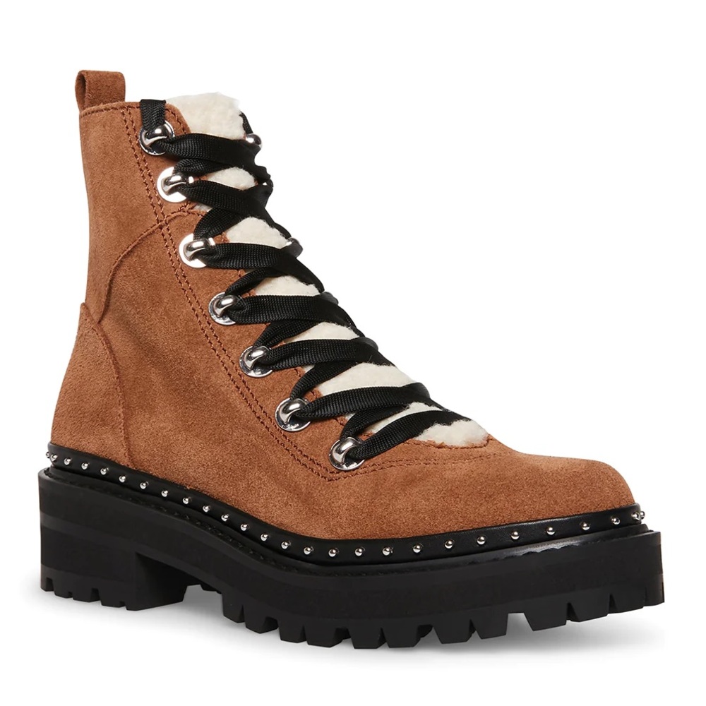 Steve Madden Chestnut Suede Rainier Boots (NWT)